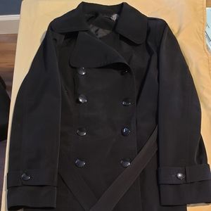 Belted trench coat
